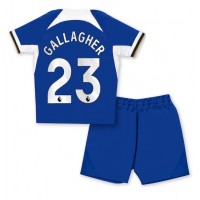 Chelsea Conor Gallagher #23 Koti Peliasu Lasten 2023-24 Lyhythihainen (+ Lyhyet housut)